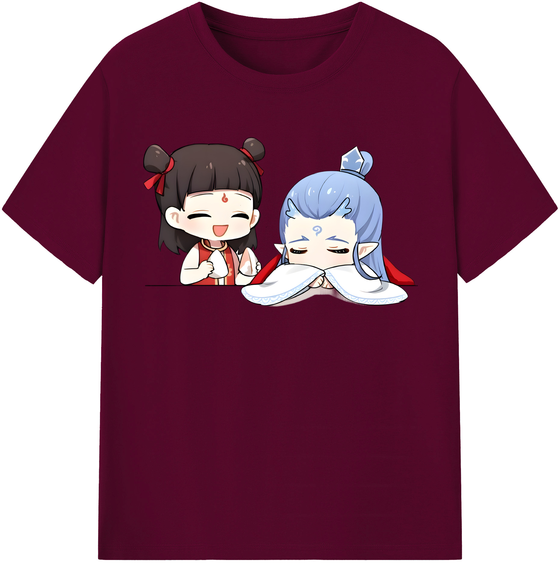 （画像用） Ne Zha 2 ナタ 魔童の大暴れ レディースカジュアルプリントTシャツ（綿100％）